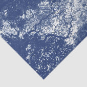 Papier Mousseline Canopée de bois (02) - Effet Cyanotype (Détail)