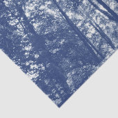 Papier Mousseline Canopée de bois - Effet Cyanotype (Détail)
