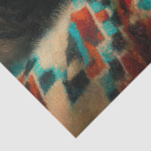 Papier Mousseline Canyon Night Black Wolf Portrait (Détail)