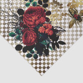 Papier Mousseline Caoutchouc d'abeille et de Rose (Détail)