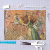 Papier Mousseline Capricorn Femme Chèvre Whimsical Amusant (Artisanat)