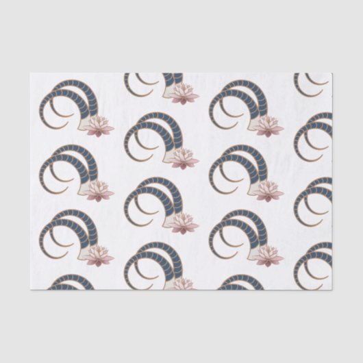 Papier Mousseline Capricorne Zodiac Boho (Recto)