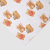 Papier Mousseline Capybara mignon aquarelle (Détail)