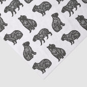 Papier Mousseline Capybaras (Détail)