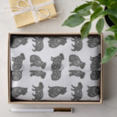 Papier Mousseline Capybaras (Cadeau)