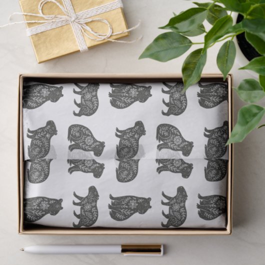 Papier Mousseline Capybaras (Cadeau)