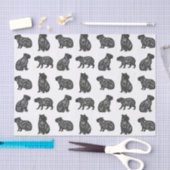 Papier Mousseline Capybaras (Artisanat)