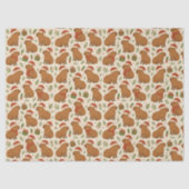 Papier Mousseline Capybaras à Noël (Recto)