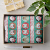 Papier Mousseline Caractères de Noël (Cadeau)