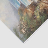 Papier Mousseline Caraïbes Peinture côtière rustique de l'océan (Détail)