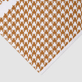 Papier Mousseline Caramel Modern Houndstooth avec message personnali (Détail)