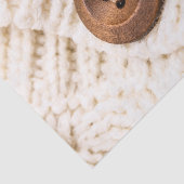 Papier Mousseline Cardigan pull tricot bouton crème brune (Détail)