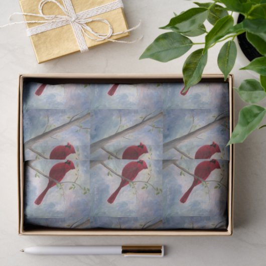 Papier Mousseline Cardinal (Cadeau)