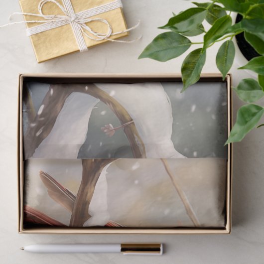 Papier Mousseline Cardinal (Cadeau)