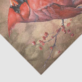 Papier Mousseline Cardinal d'hiver (Détail)