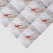 Papier Mousseline Cardinal du Nord sur une branche (Détail)