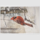 Papier Mousseline Cardinal en papier de découpage de neige 3 (Recto)