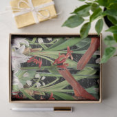 Papier Mousseline Cardinal moderne Amaryllis Collage Papier Tissu (Cadeau)