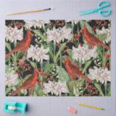 Papier Mousseline Cardinal moderne Amaryllis Collage Papier Tissu (Artisanat)