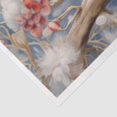 Papier Mousseline Cardinal rouge de Noël (Détail)