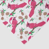 Papier Mousseline Cardinal Rouge père Noël (Détail)