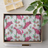 Papier Mousseline Cardinal Rouge père Noël (Cadeau)