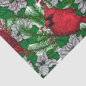 Papier Mousseline Cardinaux 2 (Détail)