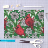 Papier Mousseline Cardinaux 2 (Artisanat)