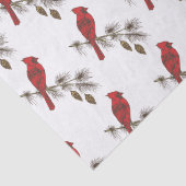 Papier Mousseline Cardinaux de Noël (Détail)