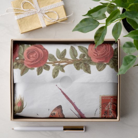 Papier Mousseline Cardinaux rouges Papier Tissu Clipart (Cadeau)