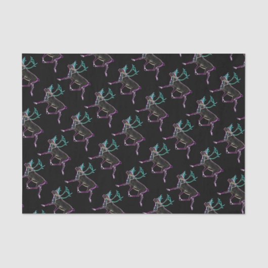 Papier Mousseline Caribou électrique (Recto)