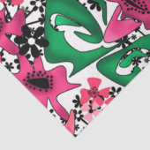 Papier Mousseline Caricature abstraite sans couture mignonne fleurs  (Détail)