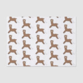 Papier Mousseline Caricature d'alpaga brun joli (Recto)