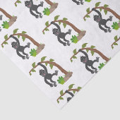 Papier Mousseline Caricature de bébé gorille joyeux (Détail)