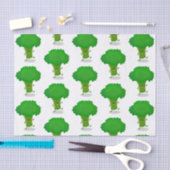 Papier Mousseline Caricature de brocoli dansant Cute kawaii (Artisanat)