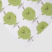 Papier Mousseline Caricature de chérimoya à la crème anglaise (Détail)