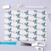 Papier Mousseline Caricature de colibri d'abeille mignonne (Artisanat)