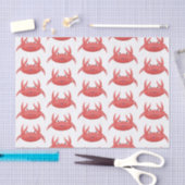 Papier Mousseline Caricature de crabe rouge cuite (Artisanat)