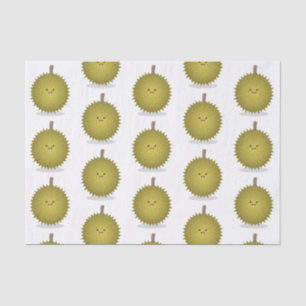 Papier Mousseline Caricature de durian joyeux