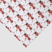 Papier Mousseline Caricature de fourmi rouge joyeux (Détail)