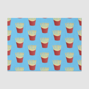 Papier Mousseline Caricature de frites Cute kawaii fast food