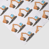 Papier Mousseline Caricature de la pelle orange (Détail)