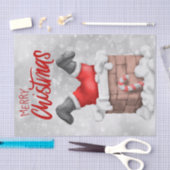 Papier Mousseline Caricature de Noël du Père Noël (Artisanat)