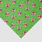 Papier Mousseline Caricature de Noël pour les Murs de Noël (Détail)