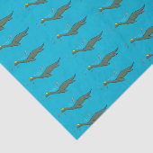 Papier Mousseline Caricature de plesiosaure, monstre marin mignon et (Détail)