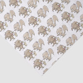 Papier Mousseline Caricature d'écureuils marrants (Détail)