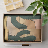 Papier Mousseline Caricature du désert (Cadeau)