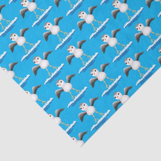 Papier Mousseline Caricature en bécasseau mignon (Détail)