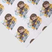 Papier Mousseline Caricature Harry et Hedwig Flying Passé Hogwares (Détail)