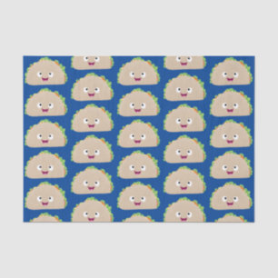 Papier Mousseline Caricature joli sourire taco dessin animé